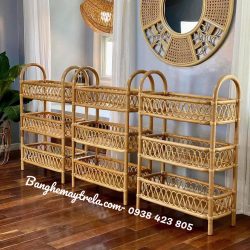 Kệ mây tự nhiên decor trang trí nhà cửa