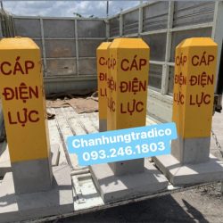 Cột Bê Tông Cảnh Báo Cáp Ngầm Điện Lực
