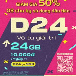 MobiFone tung deal giảm 50% giá gói cước ngày D24