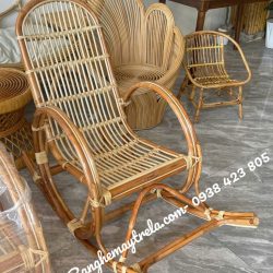 Ghế bập bênh mây tự nhiên nhỏ gọn giá rẻ