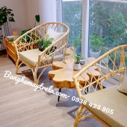 Ghế mây vuông đơn đọc sách