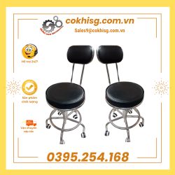 Ghế phòng thí nghiệm inox 304 sáng bóng, bền đẹp