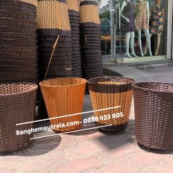 Giỏ nhựa giả mây đựng đồ