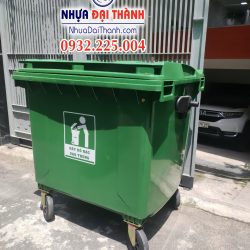 Thùng rác nhựa 1100L -thùng loại dung tích lớn Chất lượng