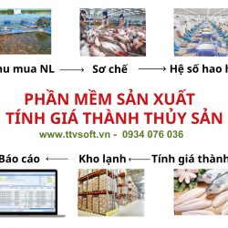 Phần mềm thu mua, sản xuất tính giá thành ngành chế biến thủy sản