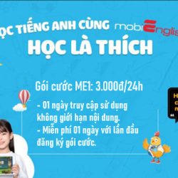 Với MobiEnglish – HỌC TIẾNG ANH CHỈ LÀ CHUYỆN NHỎ