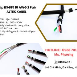 Cáp RS485 18 AWG 2 Pair ALTEK KABEL Đà Nẵng, Hà Nội, Hồ Chí Minh