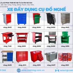 [cksg] xe đẩy dụng cụ đồ nghề