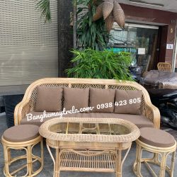 Sofa mây phòng khách nhỏ gọn