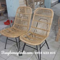 Ghế mây chân sắt giá rẻ
