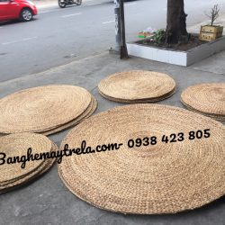 Thảm lục bình tròn decor trang trí