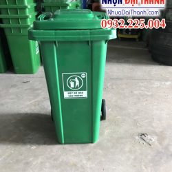 Thùng rác nhựa 120 Lít HDPE nguyên sinh- Nhiều màu