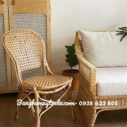 Ghế mây tự nhiên có lưng tựa cao