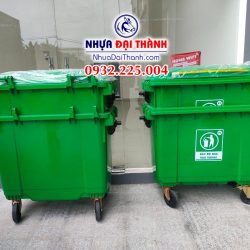 Thùng rác nhựa 660 lít HDPE nguyên sinh chất lượng