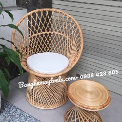 Ghế đơn mây đọc sách phòng ngủ