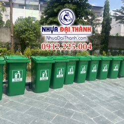 Thùng rác nhựa 240 lít nhựa nguyên sinh HDPE chất lượng