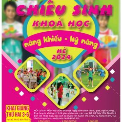 Chiêu sinh khóa Học Năng Khiếu-Kỹ Năng Hè 2024 tại quận Tân Bình , quận 11, quận