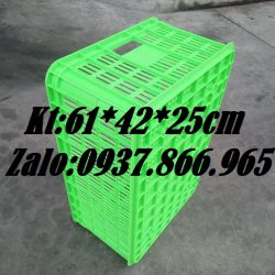 Sọt nhựa rỗng đựng đồ trong nhà máy chế biến, sóng nhựa hở, sọt như