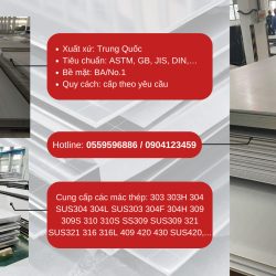 TẤM INOX cung cấp bởi Unico Steel