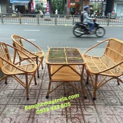 Bàn ghế mây sò phòng khách