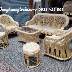 Bàn ghế sofa mây tự nhiên cây đóng