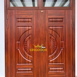 Cửa Thép Vân Gỗ Tại Hóc Môn - Chịu Nước Tốt