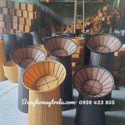 Rổ mây nhựa trưng bày trái cây hoa quả