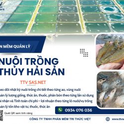 Phần mềm quản lý ao vùng nuôi thủy sản