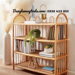 Kệ mây tre đan decor