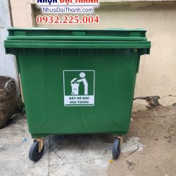 Thùng rác 1100L-Loại lớn thuận tiện đựng rác công cộng, ngoài trời