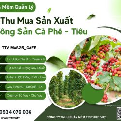 Phần mềm thu mua cà phê - tiêu