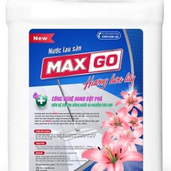 Nước lau sàn  MAXGO đuổi côn trùng hương  hoa ly 9,5kg10