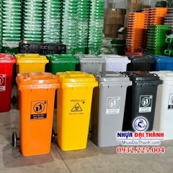 Thùng rác nhựa 120 Lít ( HDPE nguyên sinh)-Chất lượng