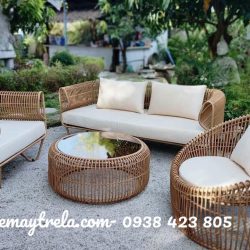 Bàn ghế sofa mây nhựa tổ yến