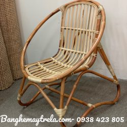 Ghế sò mây cafe chân quỳ
