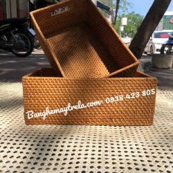 Khay mây xiên để đồ