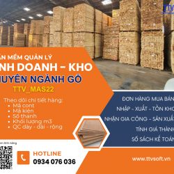 Phần mềm quản lý kho, mua bán và gia công chế biến Gỗ, Ván ép