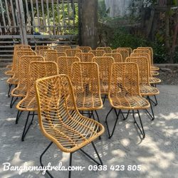 Ghế cafe mây nhựa giá rẻ