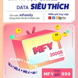 Giải trí cực chill - Data siêu thích với gói mFamily của MobiFone