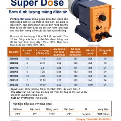Bơm định lượng hóa chất/ bơm super dose/ bơm định lượng giá rẻ