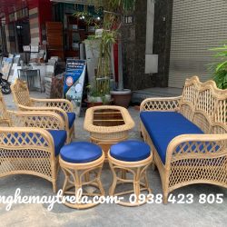 Sofa mây phòng khách hiện đại giá rẻ