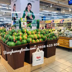 Bộ khay mây trưng bày trái cây siêu thị