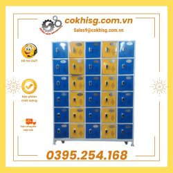 Tủ locker bằng sắt, thép sơn tĩnh điện