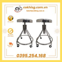 Ghế phòng thí nghiệm inox 304 sáng bóng, bền đẹp