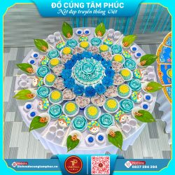 Ý Nghĩa Mâm Cúng Mụ Màu Xanh Dương