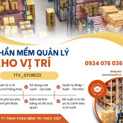 Phần mềm quản lý kho hàng theo vị trí, tích hợp mã vạch