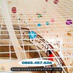 Lưới an toàn dù trắng chắn vật rơi, người rơi
