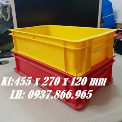 Sản phẩm thùng nhựa H120, thùng nhựa đặc đựng kim khí, thùng nhựa bí