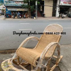 Ghế bập bênh mây tự nhiên đan kín