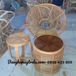 Ghế đơn mây tròn